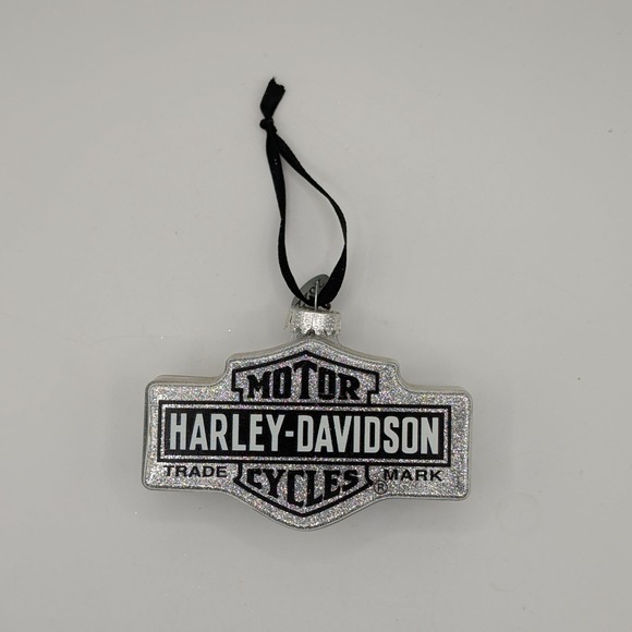 Harley-Davidson Other - Harley-Davidson 2022 Silver Glitter Bar & Shield Logo Christmas Ornament Dated